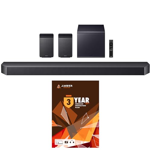 Image of Samsung HW-Q990F Q Series Soundbar 11.1.4 Ch Subwoofer with Rear Speaker with 3 Year Amber Protection Plan (2025)