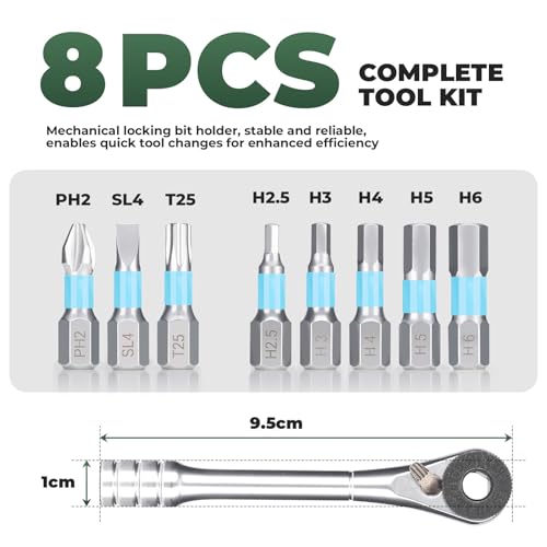 ROCKBROS Reversible Ratchet Tool Set