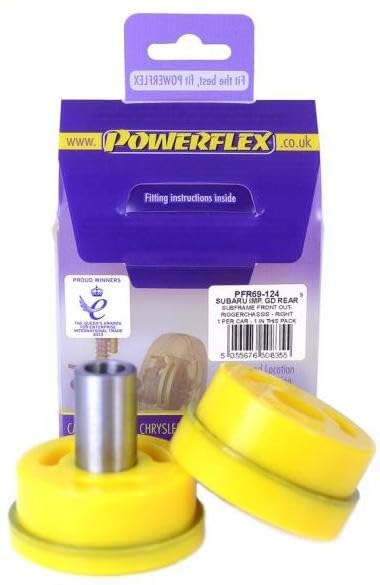 Pieza suspensión eje trasero Powerflex PFR69-124 soporte montaje delantero derecho