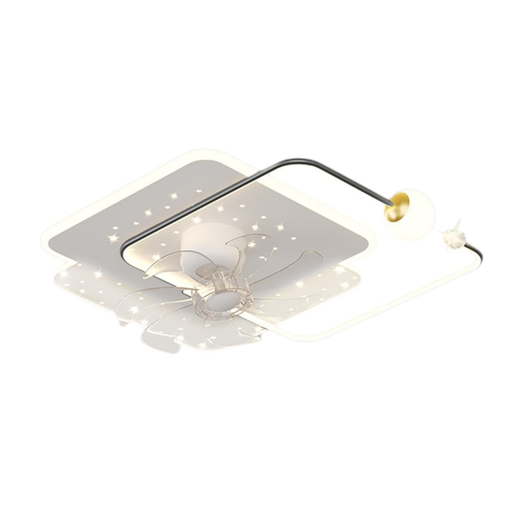 HXYSXHJUO Fan light living room swinging head electric fan chandelier ceiling