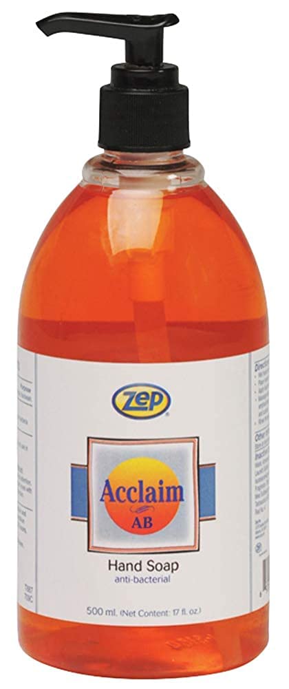 Zep Acclaim Liquid Antibacterial Liquid Hand Soap - 16.9 Ounces - 314916 (Case Of 12) - Perfect For Use In Offices, Businesses, Restaurants, And Homes