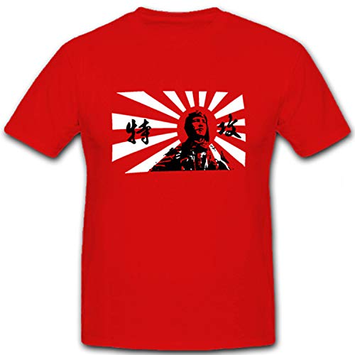 Copytec 5877 Kamikaze Japon Drapeau T Sgirt Rouge X-Large coton