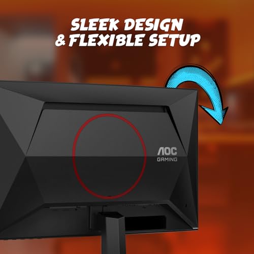 Image of AOC C24G42E 24 inch Curved 1500R Frameless Ultra-Fast Gaming Monitor, FHD 1080p, 180Hz 0.5ms MPRT, HDMI 2.0 x2, Display Port x1, HDR, Speakers 2W x2, 3-Year Zero-Bright-Dot