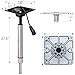CLLOMAGY Adjustable Boat Seat Pedestal Base Mount Kit with Lock in 3/4
