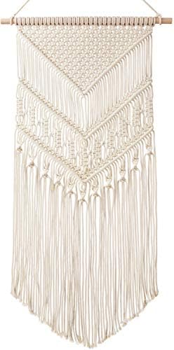 Mkono Macrame Wall Hanging Art Woven Boho Home Décor, Geometric B...