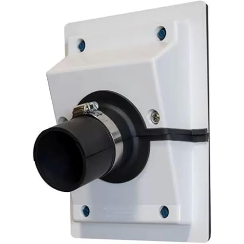 LPRTALK HVAC Wall Penetration and Line-Set Cover Kit, Separable AC Line Setting Wall Cover Plate Kit with Soft Gasket, HVAC Wall Penetration Cover (White, 2-3/8 in)