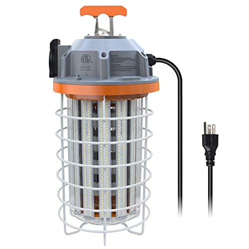Ns Led Temporary Work Light 150W Daylight White 5000K 24250 Lumens Led High Bay Construction Lights With Hook, Portable Link-Able Durable Led Job Site Lighting For Indoor And Outdoor Area Lighting #TOP1