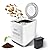 Composter Upgraded Electric Kitchen composting Machine converts Food Waste into Compost Without damaging Roots and Stems -3.8L Odor Absorbing countertop with Visible Glass Cover and Low Noise