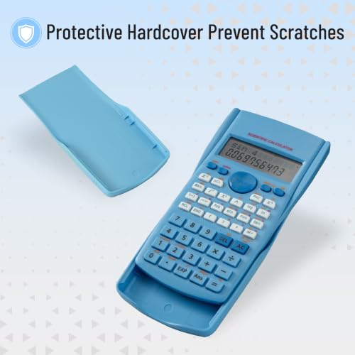 Image of Mr. Pen- Scientific Calculators, Blue, 2 Line Display, Fraction and Statistics Calculator for School, College and High School