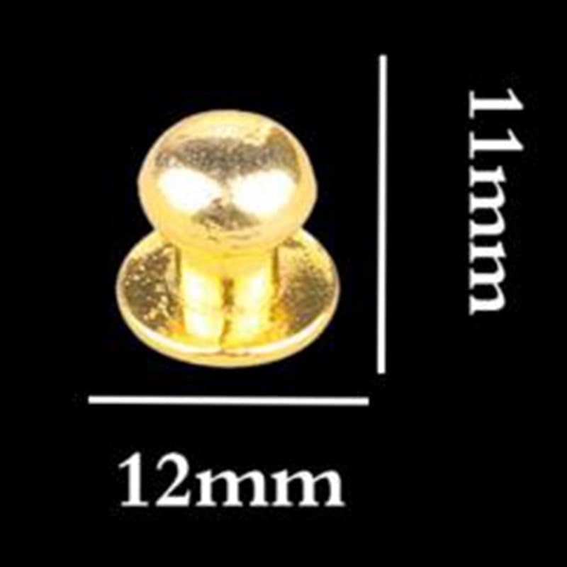 10pcs Small Door Handles, Pull Door Knobs for Box Cabinet Chests Case Drawer 7 * 10mm, Nipple Nail Handle Drawer Handle_Bronze