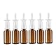 FSSTUD Nasensprühflaschen aus Glas, 15 ml, leere nachfüllbare Nasensprühflaschen, kleine Nasenzerstäuber, feine Sprühflasche für Reisen und Zuhause, 6 Stück