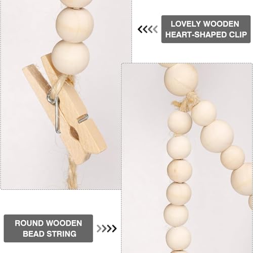 RXKFIGX Boho Wall Decor, Collage Hanging Picture Frames with String - Image 3