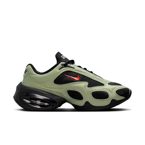 Nike Air Max Muse Sneaker in Black, University Red, Oil Green