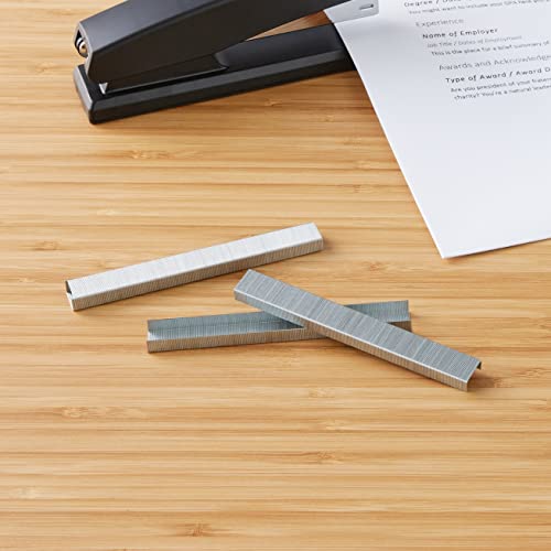 Image of Amazon Basics Standard Stapler Staples, Value Pack, 500,000 Count, 100 Packs of 5000, Silver