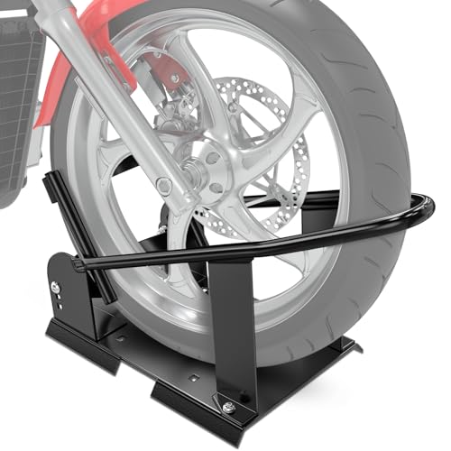 Nilight Motorcycle Wheel Chock 1800 lbs Capacity Wheel Cradle Holder Heavy-Duty Standard Steel