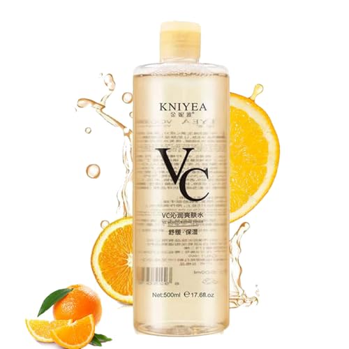 Dotkara VC Toner Korean 500 ml (17.6 fl oz)- Kniyea VC Toner Intensive  Hydrating with Hyaluronic & Centella Asiatica Minimizes Pores & Soothes Dry (500ml)