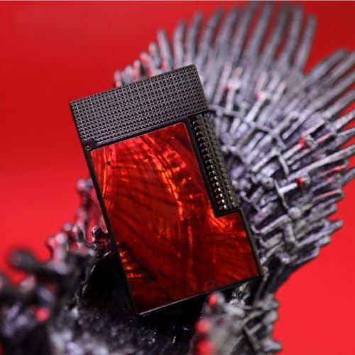 Encendedor de Gas de Latón con Incrustación de Conchas Coloridas miniatura 3
