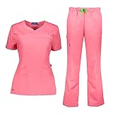 Poches multifonctions. GALLANTDALE Ensemble sanitaire pour femme Toscana léger sans Spandex, Rose Bubble, X-Small