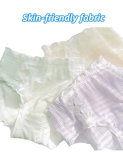 Sweet Light-weight Frilly Panties for School Girls Teen Janpanese Ruffled Briefs Cotton Crotch Mid Rise Underwear2