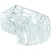Prime-Line MP9002 Mirror Clip, 1/8 In. Offset, Plastic Construction, Clear with Mounting Fasteners (50 Pack)