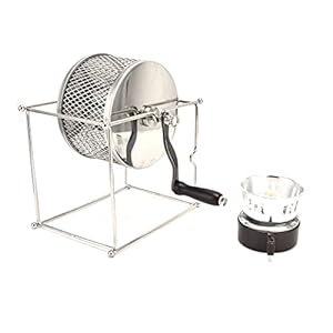 Handmatige koffiebrander, koffieboonbrander met rechthoekige ondersteuning Observatievenster Ontwerp bonenbrander voor…