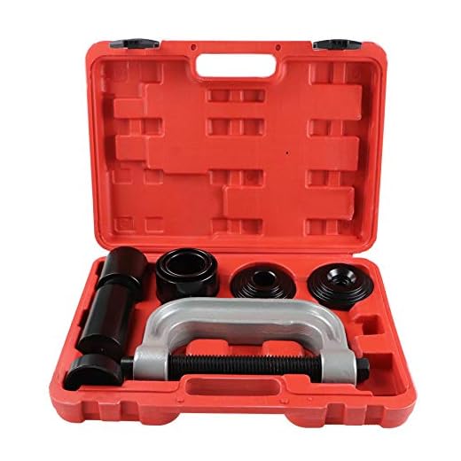 Youxmoto Ball Joint Press Kit & U Joint Removal Tool Kit with 4x4 Adapters, for Most 2WD and 4WD Cars and Light Trucks (10PCs)