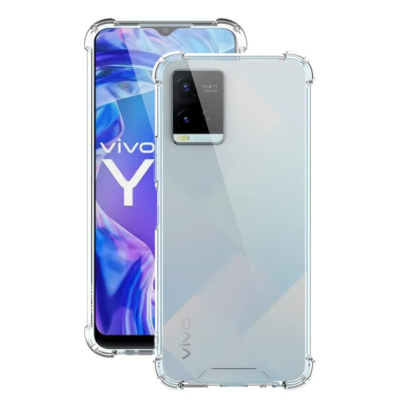 FitSmart Flexible Shockproof Crystal Clear TPU Soft Bumper Back Cover with Cushioned Edges for vivo Y33s (6.58") -Transparent (B09VCCZW2T) Amazon Price History, Amazon Price Tracker