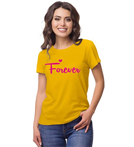 Image of Hangout Hub Hangout-Hub-NP18 Men's & Women's Round Neck T-Shirt-Together Forever | Always Protec Trust King Queen-Pack of 2-Couple T-Shirts