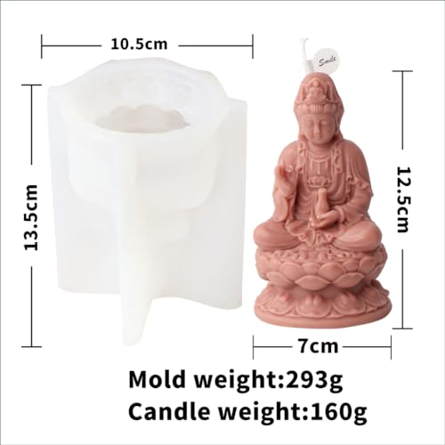 Moule en résine époxy Avalokitesvara pour statuette en gypse - 6