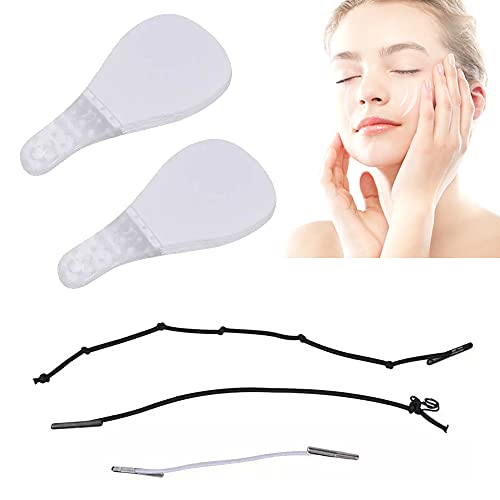 120 Pieces Face Lift Tapes with 9 Pieces Listing Ropes, Invisible Face Lifting Tapes and Bands, Double Chin Lifting Tape, Neck Lifting Patch, Skin Lifting Sticker for Women