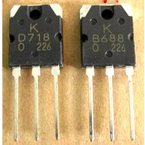 20 Pcs 10pair 2SD718 2SB688 Transistor (10 x D718 + 10 x B688)