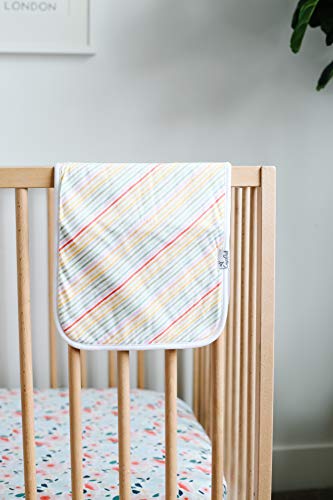 Image of Copper Pearl Premium Baby Burp Cloths - 3-Pack Large Cotton Burp Cloths, Extra Soft Spit Up Rags with 3 Absorbent Layers, Perfect for Baby Girl Gifts (21 inch x 10 inch Size, Leilani Set)