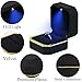 GBYAN Ring Box with LED Light Jewelry Display Gift Box for Proposal,Engagement, Wedding (black)
