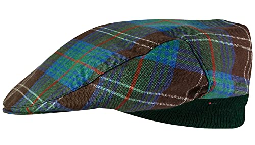 Casquette plate homme femme tartan Chisholm bonnet écossais rétro à taille unique