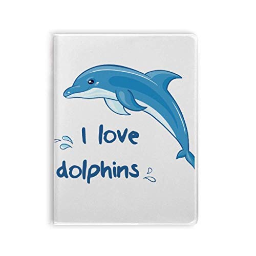 Journal dauphins à couverture souple pour note et dessin quotidien