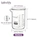 Labvida Heavy Duty Glass Beakers Set 2 pcs of Vol.1000ml Thick-Walled, 3.3 Boro Griffin Low Form with Double Scale Printed Graduation for Laboratories, Industries, Schools and Home use, LVAC014
