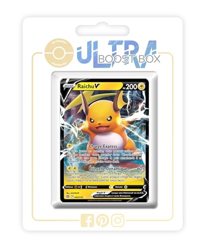 Raichu V 045/172 - Ultraboost X Epée et Bouclier 9 Stars Étincelantes - Coffret de 10 Cartes Pokémon Françaises