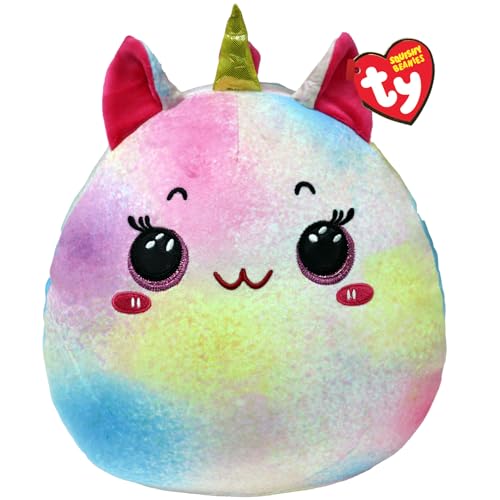 TY Maisie Unicorn Squish a Boo 10 Pulgadas - Squishy Beanies for Kids, Baby Soft...