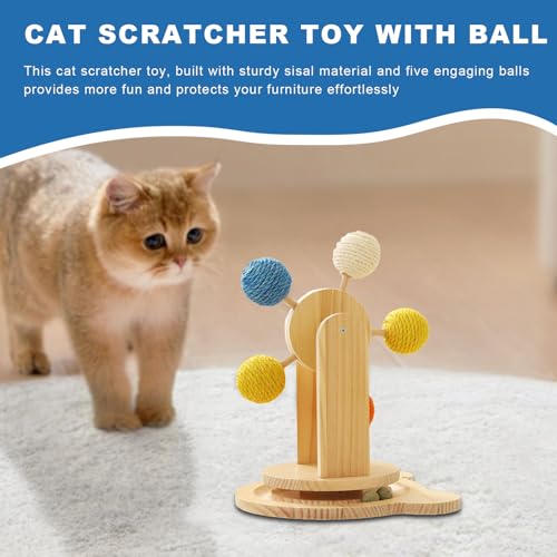 Cat scratcher interactif idéal pour stimuler le jeu du chaton en appartement