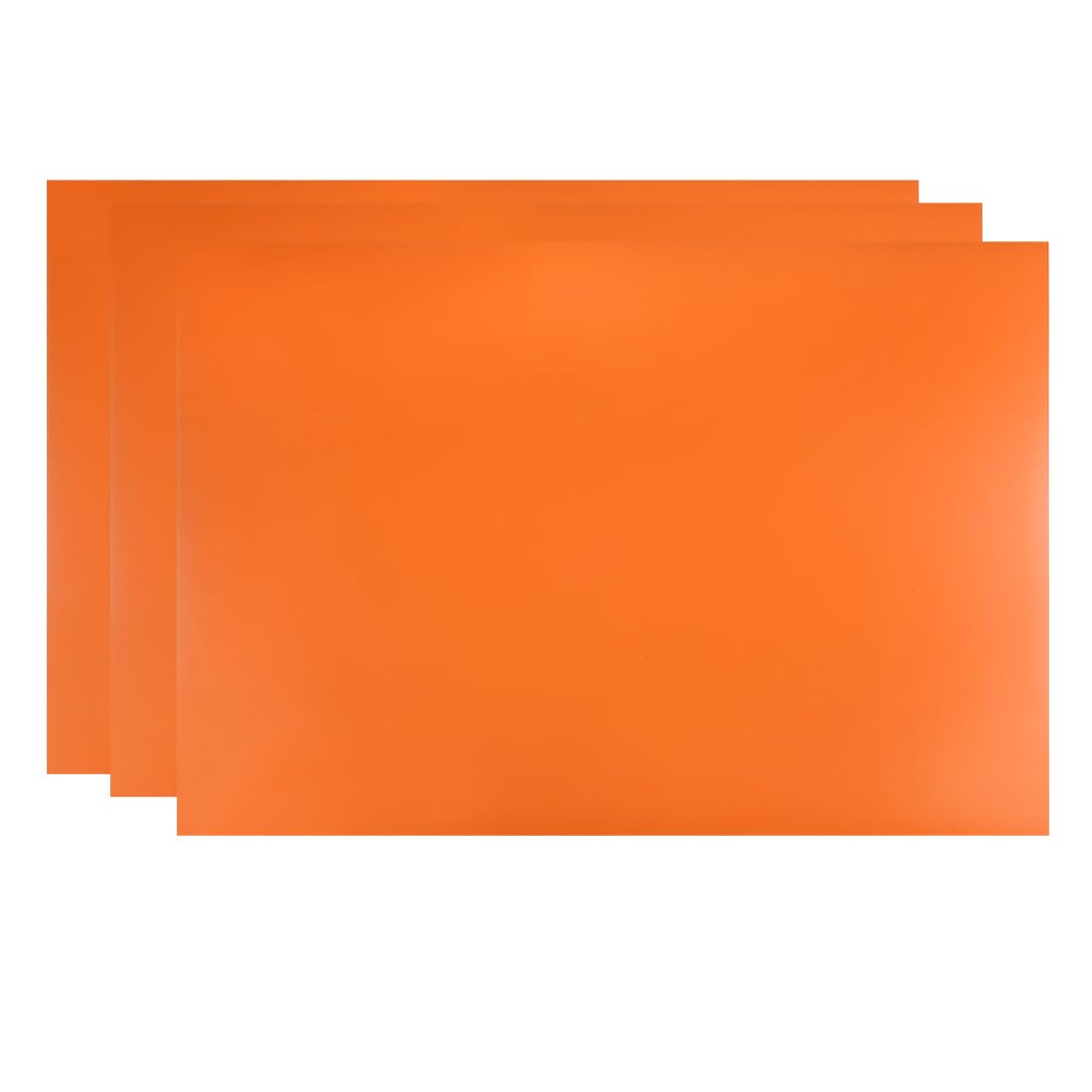 Tiras magnéticas de borrado en seco naranjas de 29.7x20.3 cm