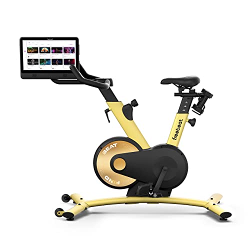Freebeat-Stationary-Bike-Exercise-Bike-with-Immersive-HD-Touchscreen-Studio-Bike-With-3lbs-Dumbbell-Set