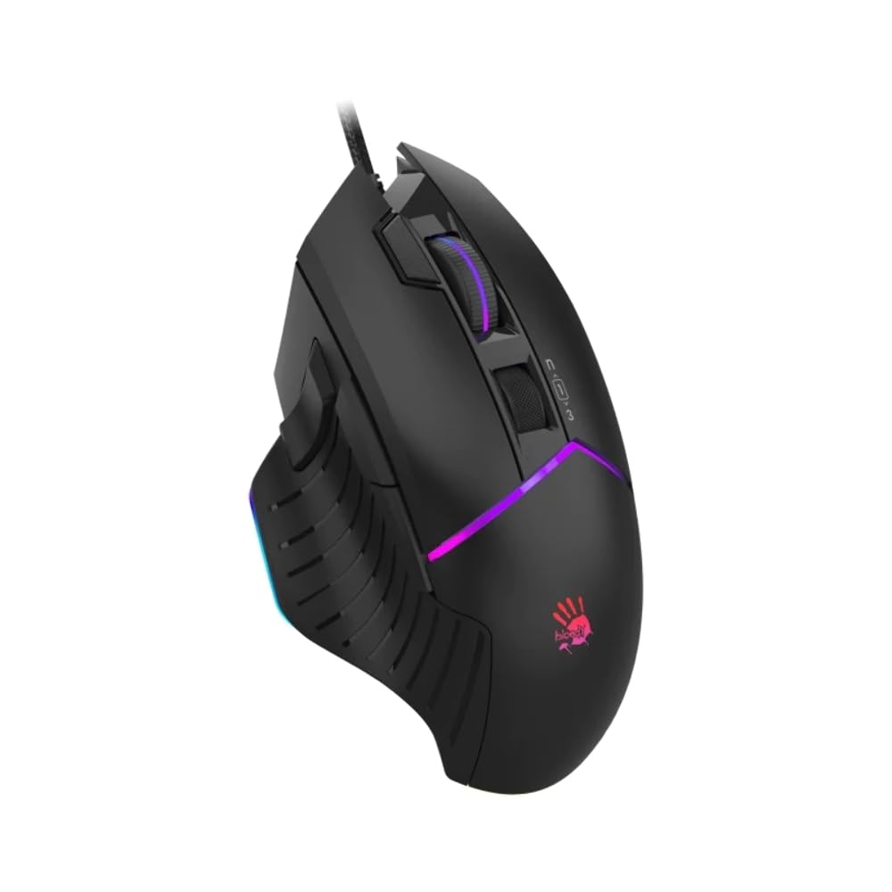 Bloody W95 Max Sports 12000 CPI - Ratón óptico RGB negro con cable para juegos (gamer)
