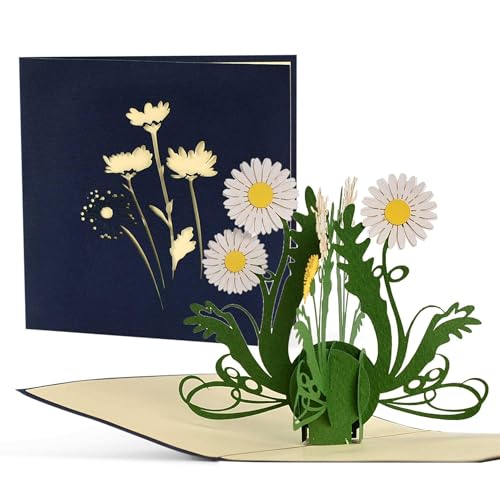 Diese-Klappkarten Birthday card for mum wirh flowers, greeting card with