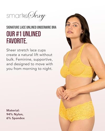 Image of Smart & Sexy Women's Signature Lace Unlined Underwire Bra