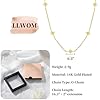 LLWOM Star Necklace - 14K Gold Plated Dainty North Star Charm Necklace Stack for Women, Simple Choker Chain with Cubic Zirconia, Hypoallergenic Celestial Jewelry Gift for Her #5