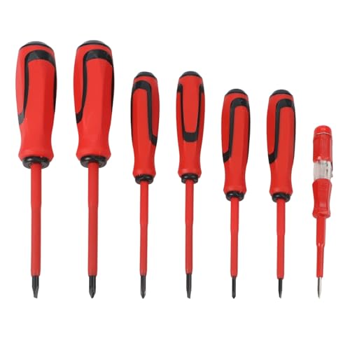 Set de 7 destornilladores eléctricos aislados