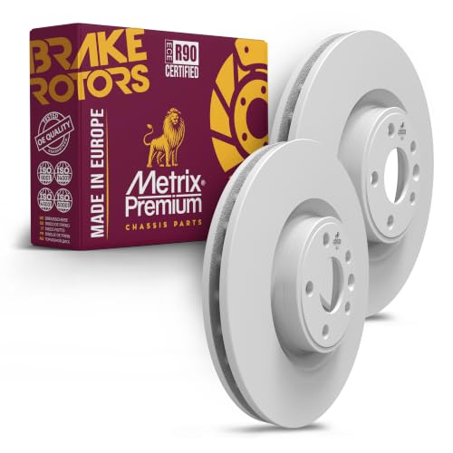Metrix Premium Chassis Parts - 325 mm Front Coated Vented Disc Brake Rotors