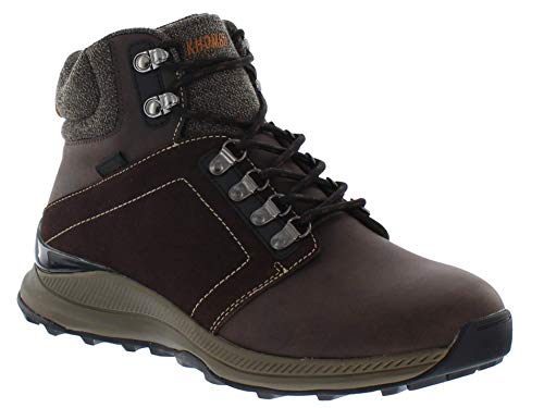 Khombu Men's Nelix Taupe High-Top Leather Hiking Boot - 8M