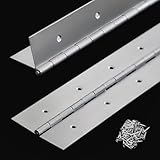 Heavy Duty Piano Hinge 36 Inch x 3 Inch Width Stainless Steel Piano Hinge 2 Pack 0.060'' Thick Continuous Hinge for Heavy Duty Cabinet Furniture Metal Plate Door Toolbox Wooden Box Industrial Project