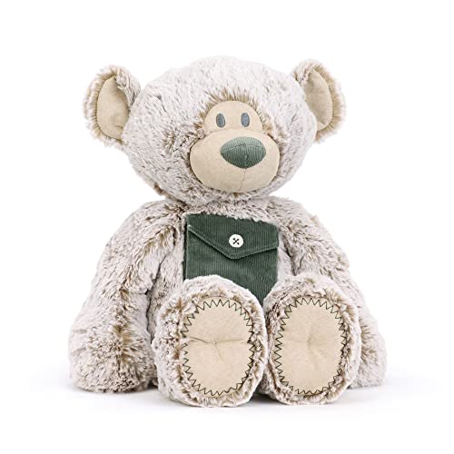 DEMDACO Pocket Prayer Teddy Bear Soft Grey 16 inch Plush Fabric Stuffed Animal Toy - Image 3